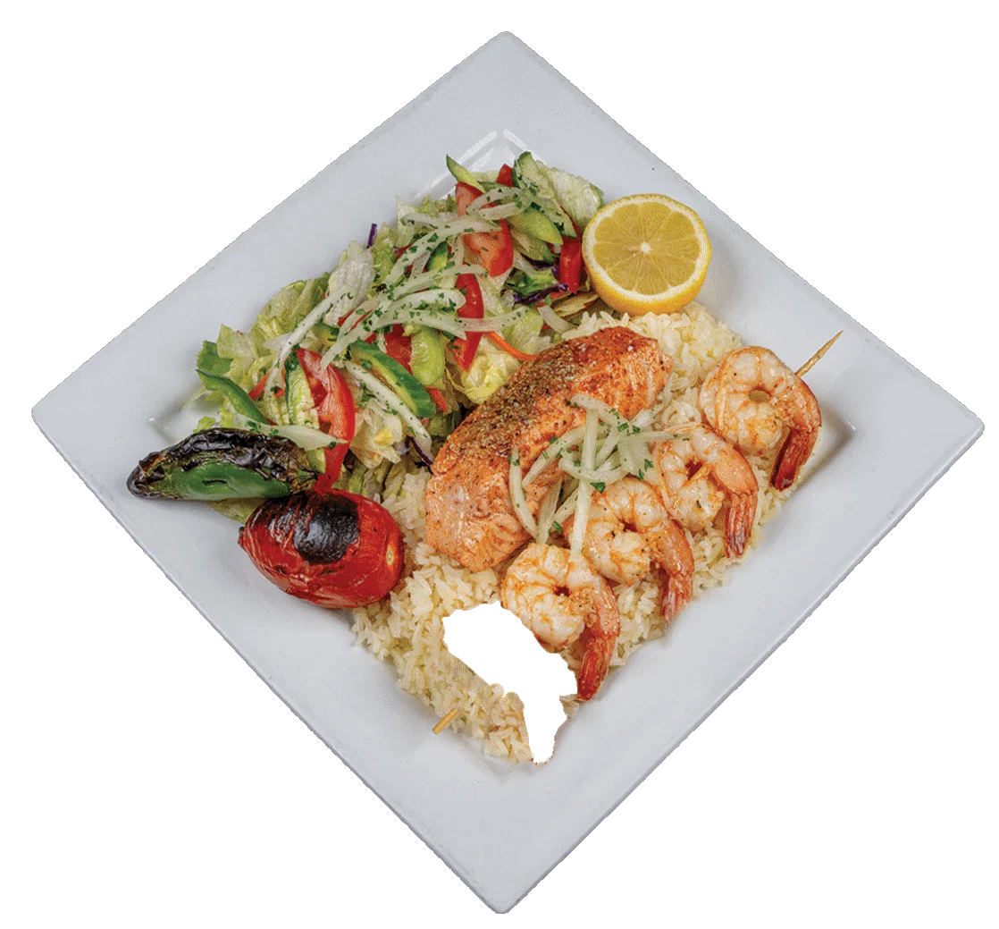 Grilled Shrimp & Salmon