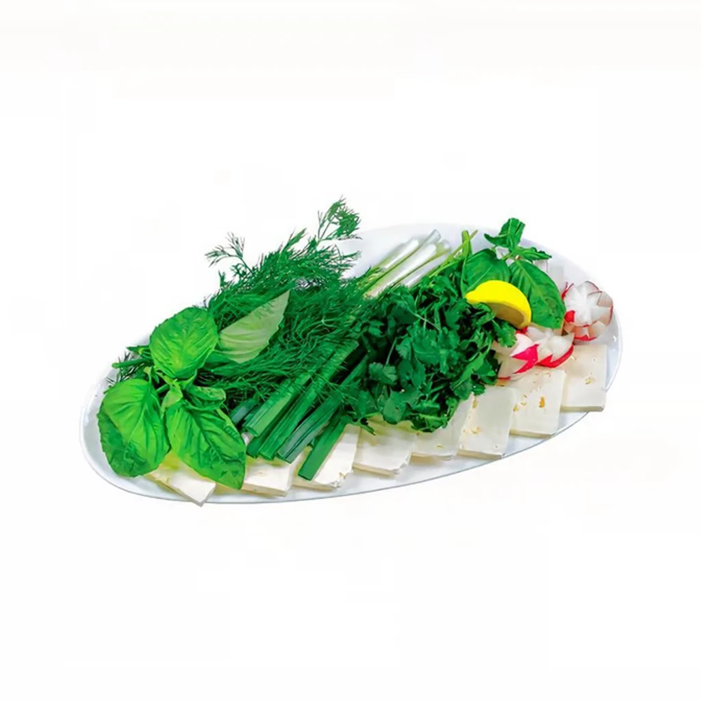 Cheese Plate with Fresh Herbs
